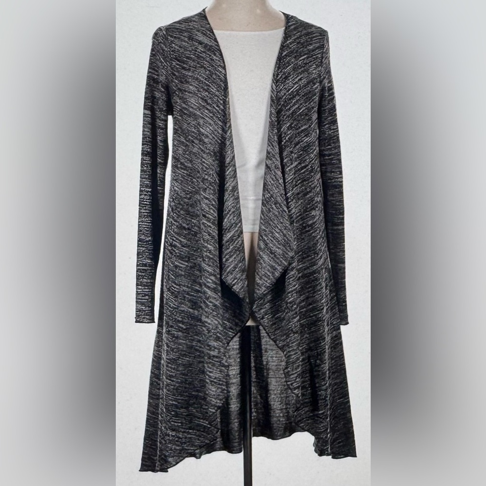 CUPIO Open Front Maxi Cardigan Dark Gray L